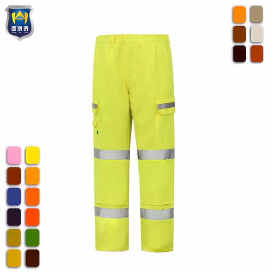 Calças de trabalho de segurança de segurança personalizadas OEM refletivas Hi Vis reflexivas à prova d'água